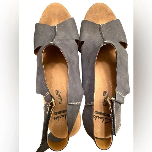 Clarks soft cushion cork wedge heel - Picture 2 of 11